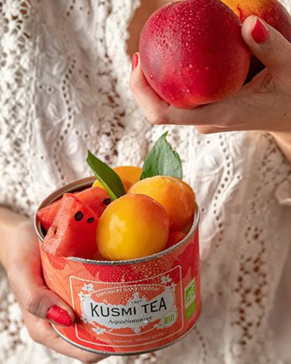 Kusmi Tea AquaSummer bio Früchtetee, Hibiskus, Pfirsich Best