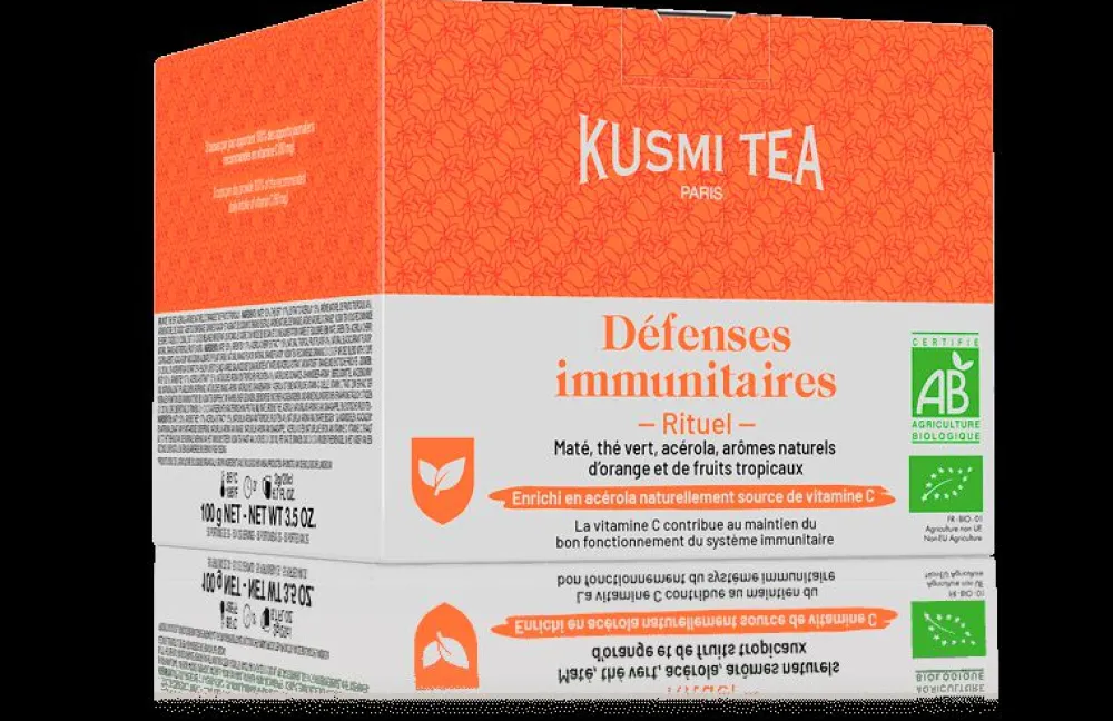 Kusmi Tea Bio Immunabwehr Ritual Grüntee & Mate mit Vitamin C angereichert Discount