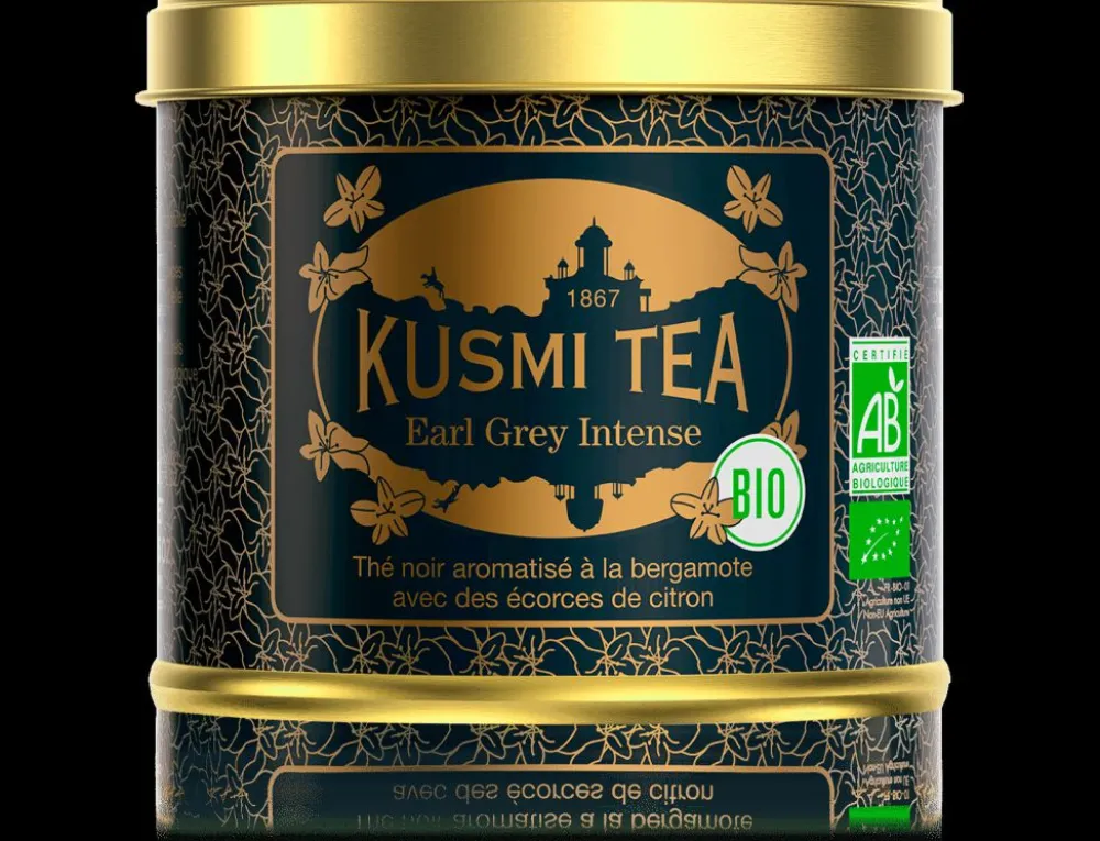 Kusmi Tea Earl Grey Intense bio Schwarzer Tee, Bergamotte, Zitrone Hot