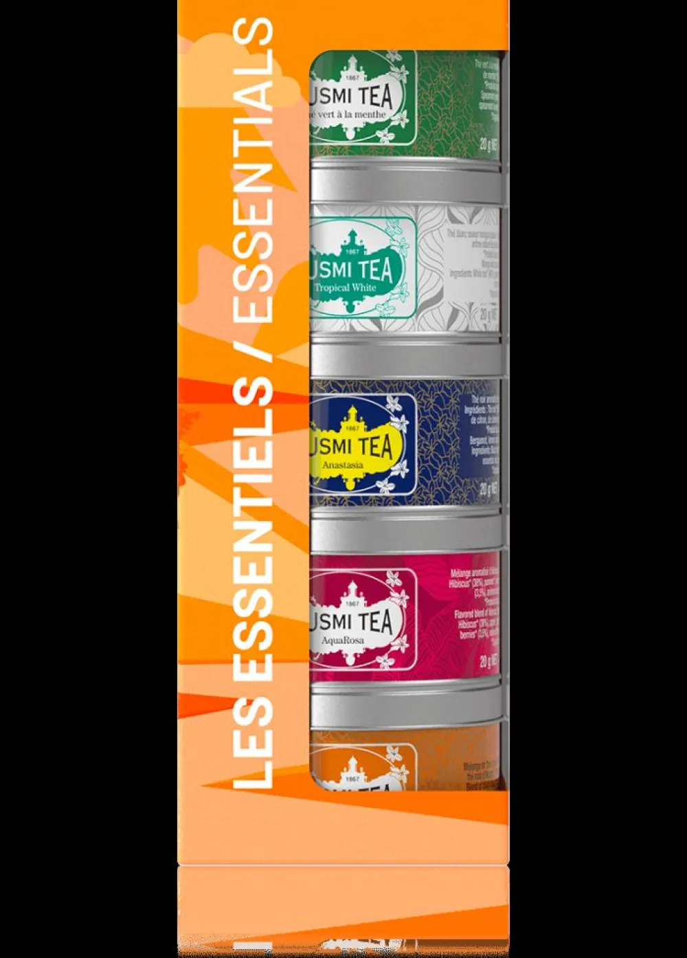 Kusmi Tea Geschenkset The Essentials bio Schwarzer und grüner Tee, lose Store