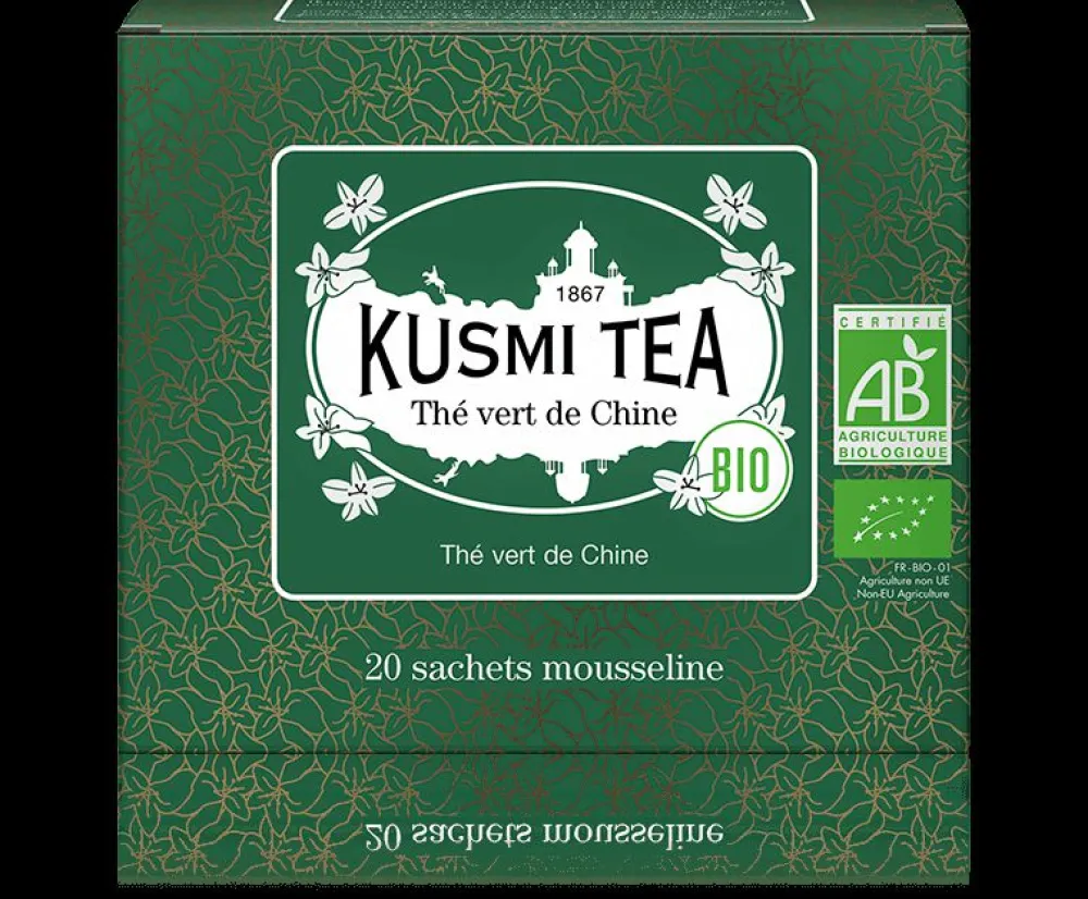 Kusmi Tea Grüntee aus China bio 20 musselin-Teebeutel Sale