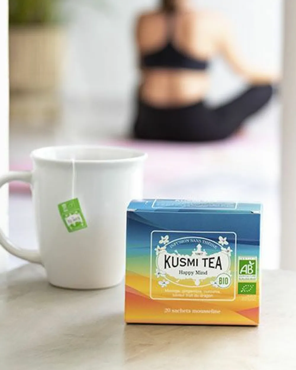 Kusmi Tea Happy Mind bio Kräutertee, Apfel, Drachenfrucht Cheap