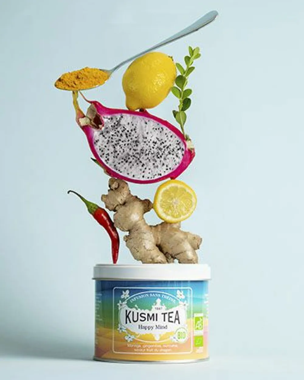 Kusmi Tea Happy Mind bio Kräutertee, Apfel, Drachenfrucht Discount