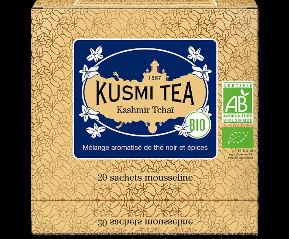 Kusmi Tea Kashmir Tchai bio Schwarzer Tee mit Gewürzen Cheap