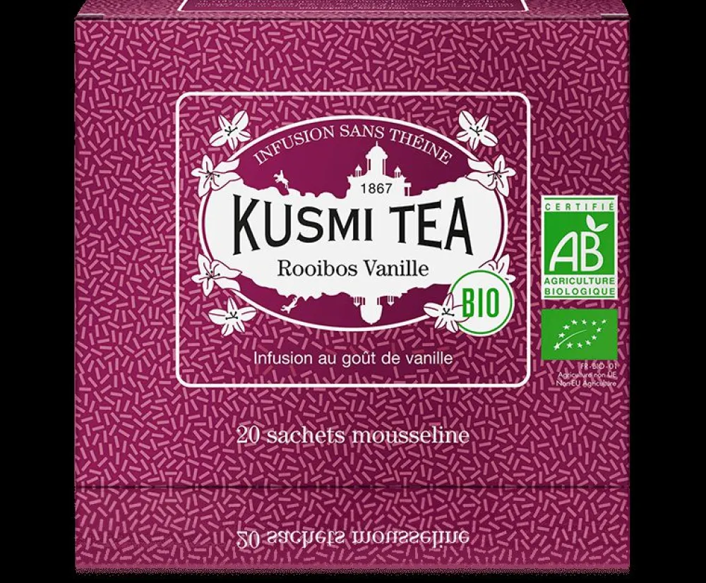 Kusmi Tea Rooibos Vanille bio 20 musselin-Teebeutel Cheap