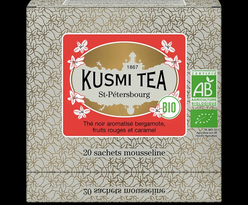 Kusmi Tea St-Pétersbourg bio Schwarzer Tee, Karamell, Früchte Cheap