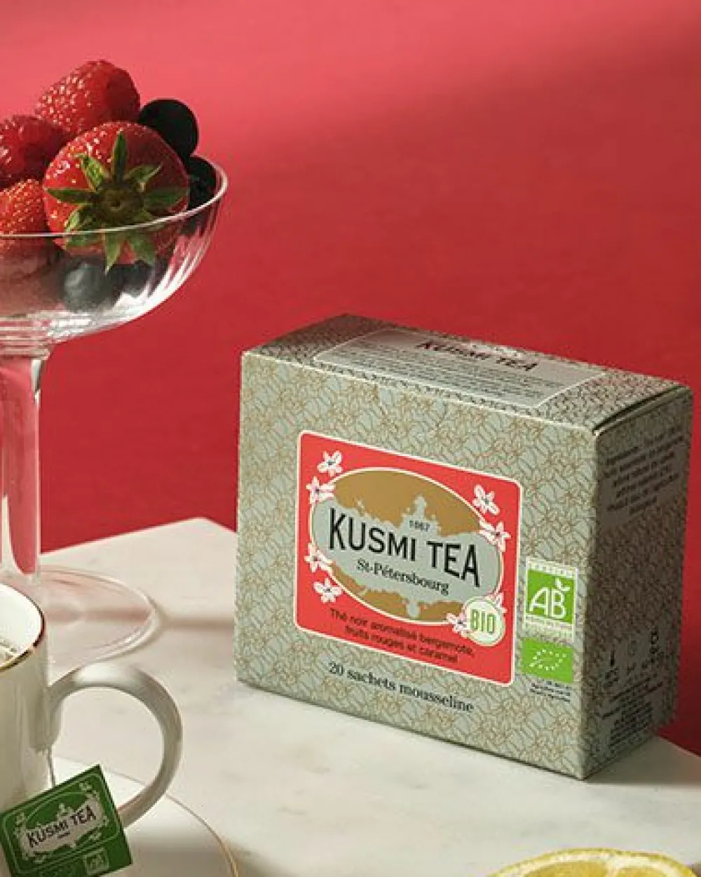 Kusmi Tea St-Pétersbourg bio Schwarzer Tee, Karamell, Früchte Cheap