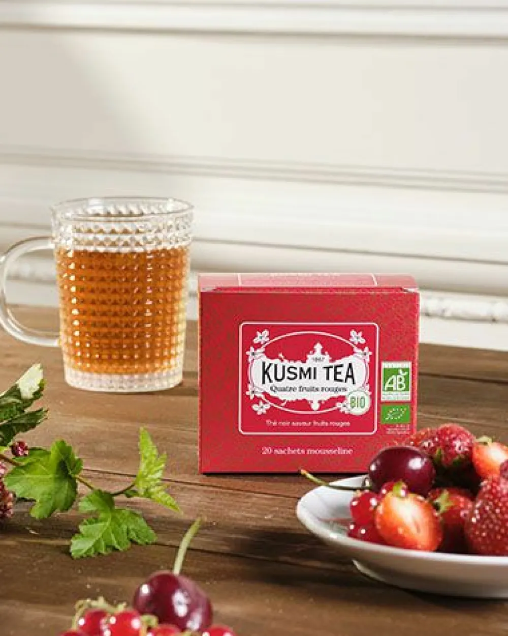 Kusmi Tea Vier Rote Früchte bio Schwarzer Tee, rote Früchte New