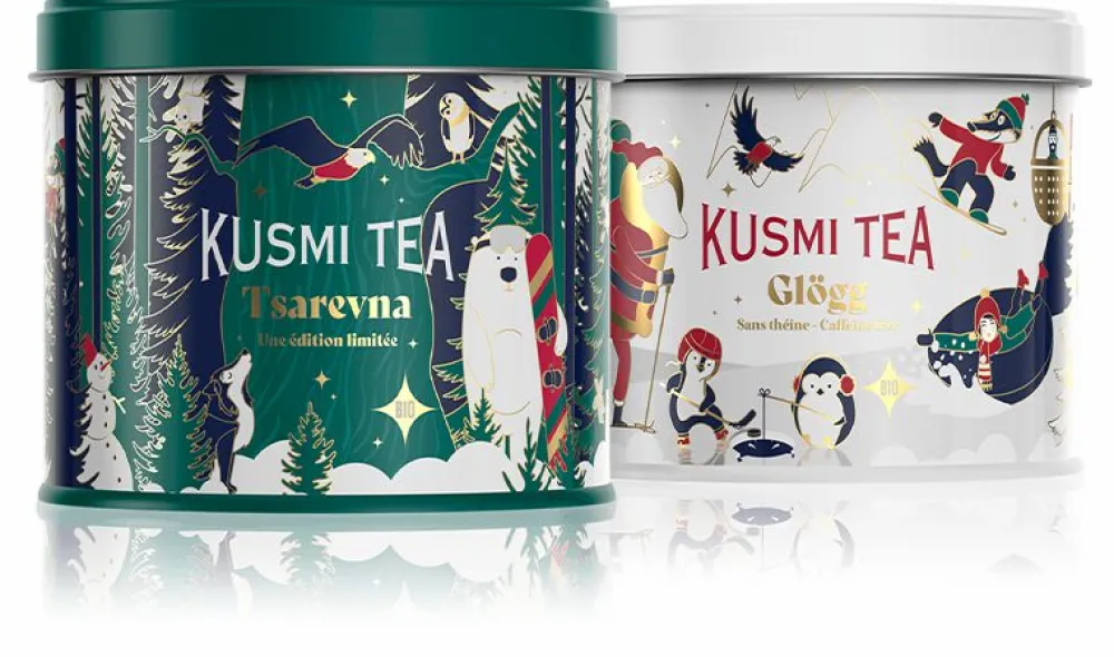 Kusmi Tea Weihnachts-Duo Tsarevna & Glögg Weihnachtlicher Schwarz- und Früchtetee, lose Schüttung Clearance