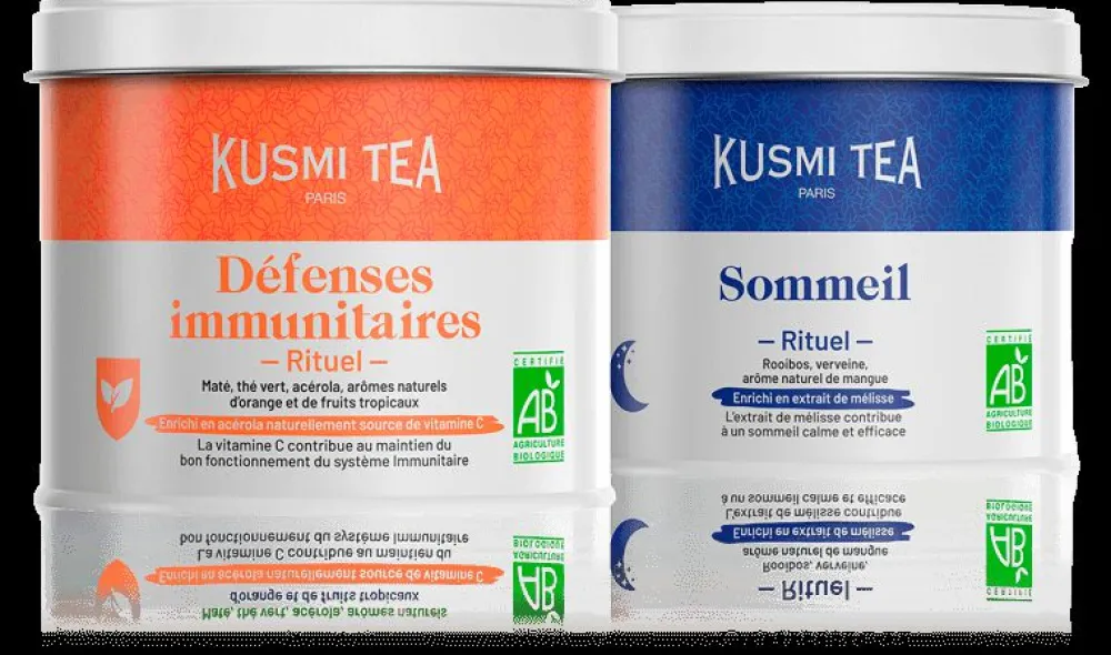 Kusmi Tea Wellness-Duo Einschlaf Ritual & Immunabwehr Ritual New