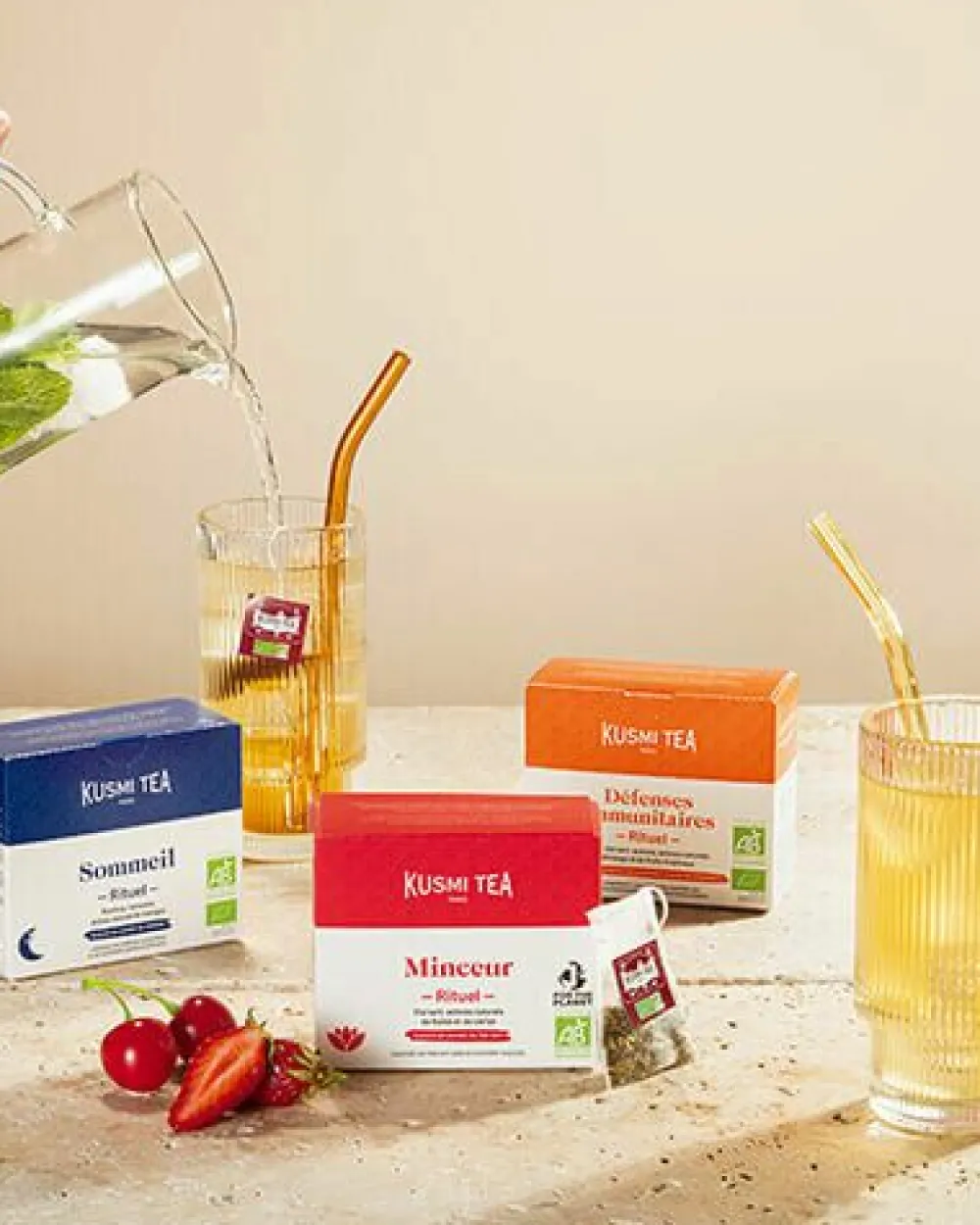 Kusmi Tea Wellness-Trio Schachtel mit jeweils 18 Teebeuteln Discount