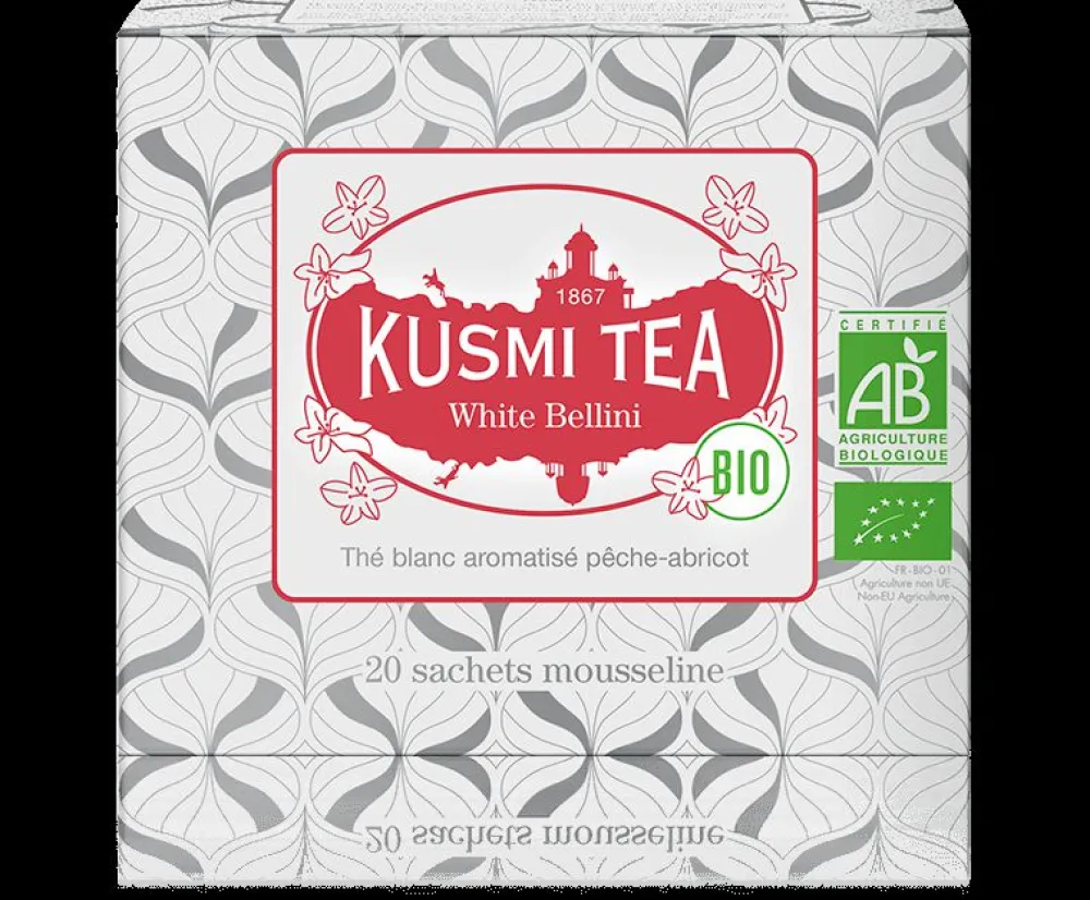 Kusmi Tea White Bellini bio Weißer Tee, pfirsich, aprikose Shop